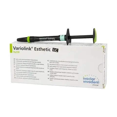 Variolink Esthetic LC Refill light / Вариолинк Эстетик ЭлЦ Рефилл лайт (2г). Композит светового отверждения для постоянной фиксации керамических и композитных реставраций.