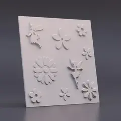 Гипсовая панель Феи