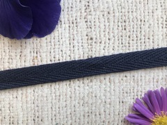Лента киперная, хлопок, ш. 1 см, тёмно-синий