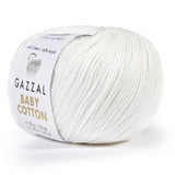 Пряжа Gazzal Baby Cotton 3410 молочный