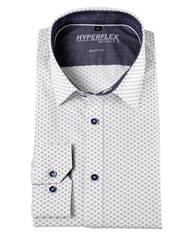 Рубашка Venti Body Fit 193176800-100 с благородным принтом, серия Hyperflex