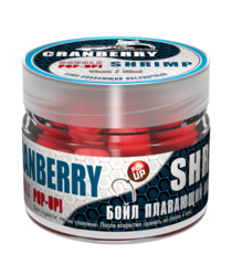 Бойлы насад. плав. двух цв. Sonik Baits CRENBERRY-SHRIMP Fluo Pop-ups 14мм 90мл