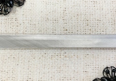 Косая бейка металлизированная, ш. 1,5 см, серебро