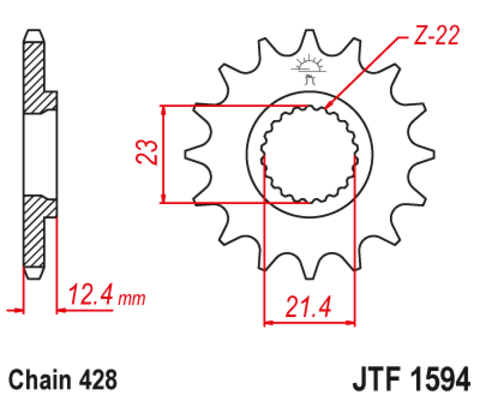 Звезда ведущая JTF1594 15