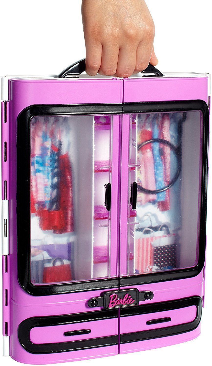 Игровой набор Mattel Barbie dmt57 розовый шкаф модницы