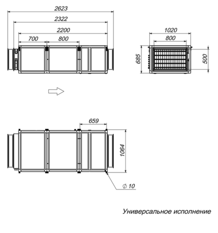 Breezart 6000 Lux 45 - 380/3 Приточная установка с электрическим нагревателем