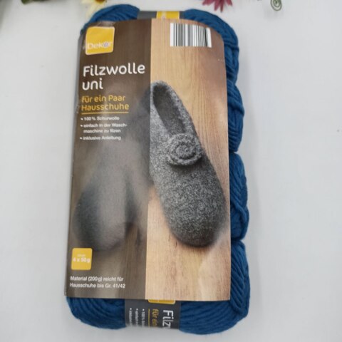 Flizwolle набор для вязания тапочек 822 Морской