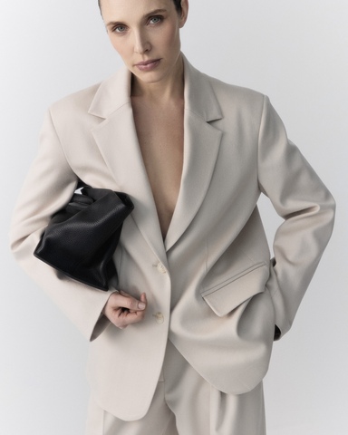 Жакет из шерсти Лоро Пиана молочный