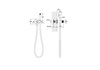 Aquatek AQ1023BGM AQ1023BGM БЕТТА комплект для гигиенического душа Select встроенный (смеситель + гигиеническая лейка + шланг), шлиф. черный хром