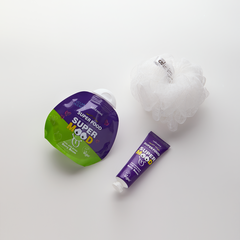 CAFE MIMI  Подарочный набор BERRY BOOM (гель д/душа + мочалка + крем д/рук) 135г