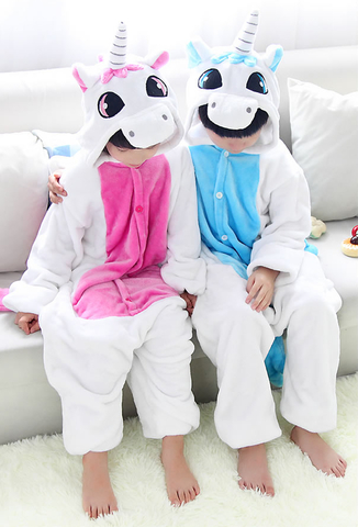 Пижама кигуруми Единорог голубой — Pajamas kigurumi Unicorn