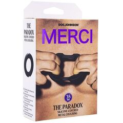 Черное эрекционое кольцо Merci The Paradox 35mm - 