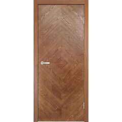 Купить Межкомнатная дверь шпон Гладкая ромб дуб натуральный глухая