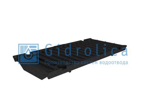 Решётка водоприёмная чугунная щелевая РВЧЩ - RU22008 - 20 (F900) - 50х19,7х2,5 - 1,6/22