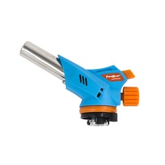 73-0-009 Горелка газовая на баллон, сопло 19 х 60 мм, пьезоподжиг, расход 80 г/ч, работа 360°, ABS (РемоКолор)