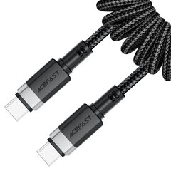 Кабель ACEFAST C14-03 USB-C To USB-C Spring Charging Data Cable, черный