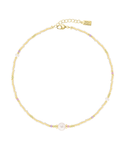 Чокер Pearl Touch Gold-Yellow