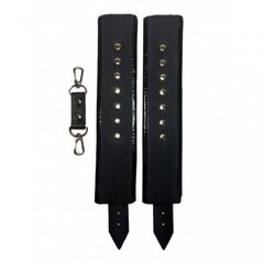 Наручники из эко-кожи черные