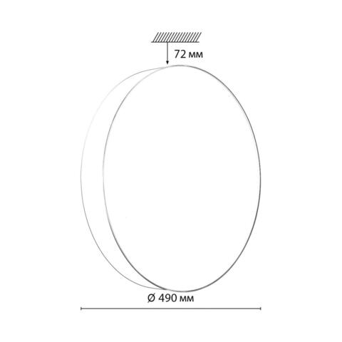 Потолочный светодиодный светильник Sonex OPTIMA 7779/ELN
