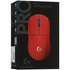 Мышь Logitech G PRO X SUPERLIGHT 2 SE красный оптическая 44000dpi беспров. USB-C (910-007474)