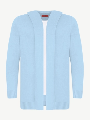 Кардиган с капюшоном из экохлопка