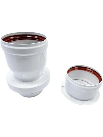 Адаптер для раздельной системы с D60/100 на D80 (газоход + воздуховод) (арт. BX-002)