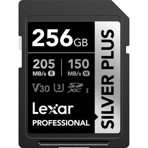 Карта памяти Lexar 256GB Professional UHS-I SDXC Silver 205/150 MB/s