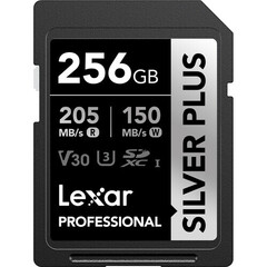 Карта памяти Lexar 256GB Professional UHS-I SDXC Silver 205/150 MB/s