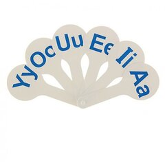 
          Касса-веер, английские гласные буквы, ПЧЕЛКА, пластик