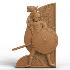 Силиконовый молд № 1101 Воин Большой левый