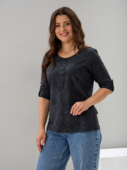 Лонгслив ЛНк-005/варенка-графит