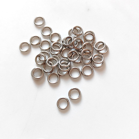 Соединительные колечки 4.5мм, толщина 0,8мм, нержавеющая сталь