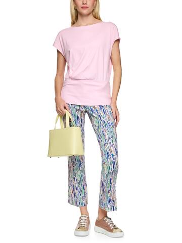 Marc Cain Футболка из хлопка и эластана с напуском