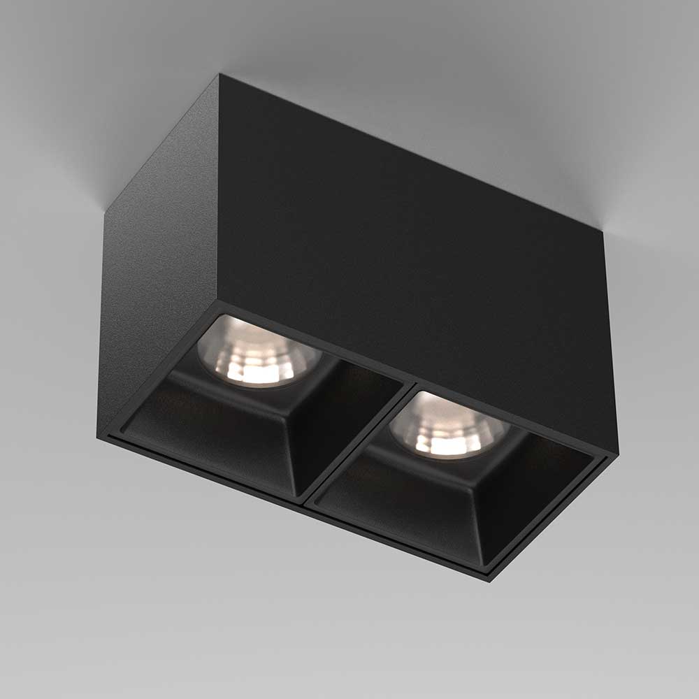 Потолочный светодиодный светильник Maytoni Technical Alfa Led C065CL-02-L12W4K-B