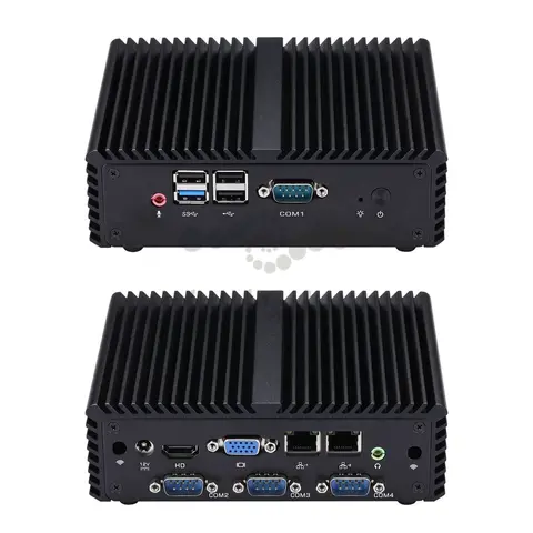 Мини ПК Qotom Q10100P S08, J1900, 8Gb RAM, 256Gb SSD
