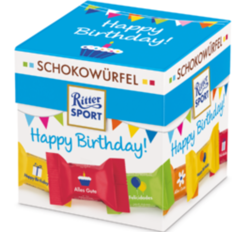 Подарочный набор Ritter Sport Happy Birthday 176 гр