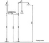 Nofer SC800SS Аварийный душ напольный, нержавеющая сталь