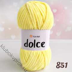 YARNART DOLCE 851, Яркий желтый