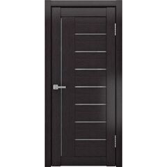 Купить Межкомнатная дверь экошпон ЛУ-17 венге остеклённая