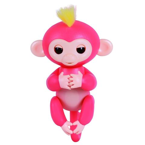 Интерактивная обезьянка Fingerlings Белла розовая