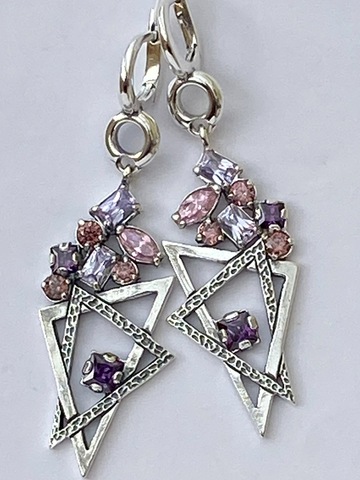 Семь сестер (серьги из серебра)