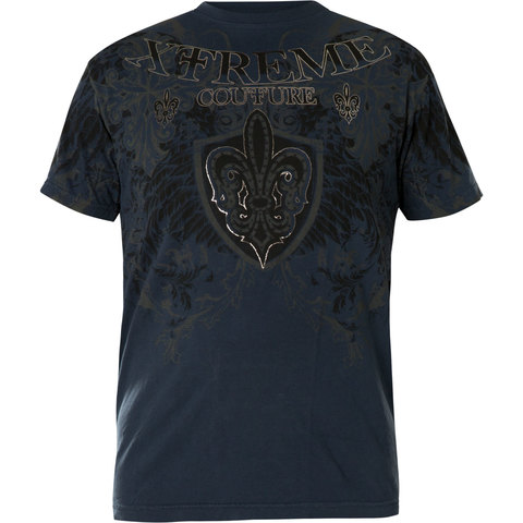 Xtreme Couture | Футболка мужская Doppleganger Dark Blue X1895 от Affliction перед