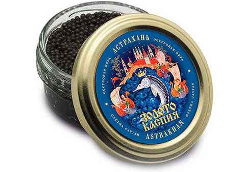 Икра чёрная осетровая "Золото Каспия", 50г