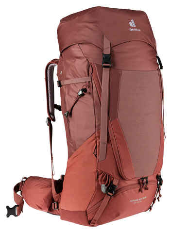 Картинка рюкзак туристический Deuter Futura Air Trek 55+10 SL redwood-lava - 1