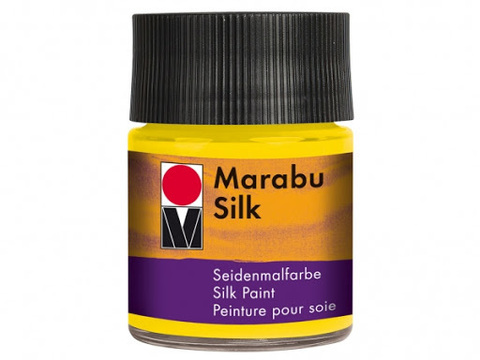 краска по шелку Marabu-Silk, цвет 021 средний желтый , 50мл