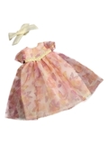 Романтическое платье - Кремовый / бабочки. Одежда для кукол, пупсов и мягких игрушек.