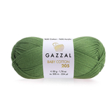 Пряжа Gazzal Baby Cotton 205 цвет 516 трава