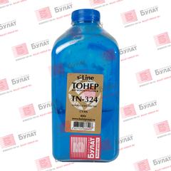 Тонер с девелопером БУЛАТ s-Line TN-324 для Konica Minolta bizhub C258 (Голубой, банка 400 г)