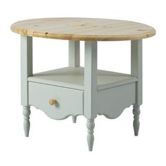 Кофейный столик Айно №7 (голубая пастель/бесцветный лак)