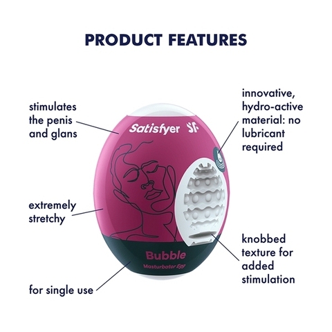 Satisfyer Egg Single (Bubble) Мини-мастурбатор